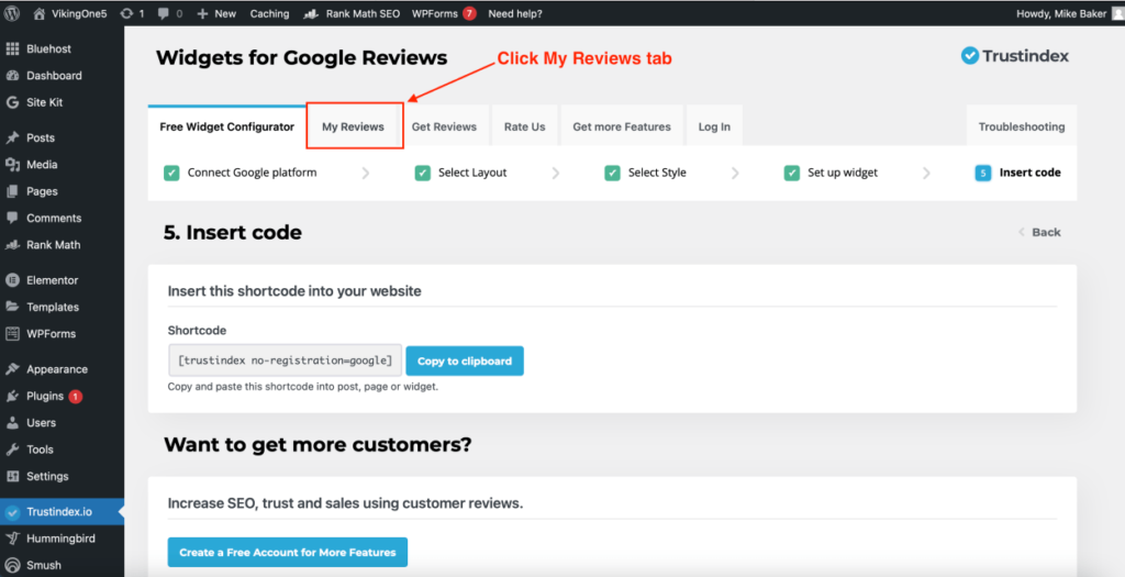 How To Import Google Reviews (step 2)